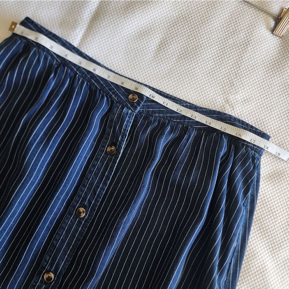 NYDJ STRIPE MIDI/MAXI SKIRT Coastal Bohemian - Picture 7 of 10